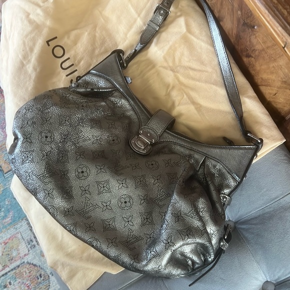 LOUIS VUITTON XS MONOGRAM PERFORATED MAHINA SHOULDER BAG - Picture 1 of 7